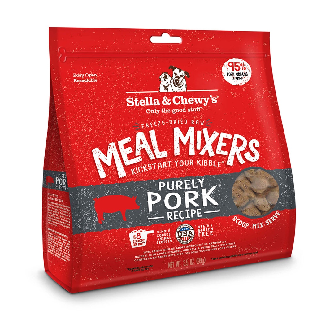 Stella & Chewy's Mixers Freeze Dried Purely Pork 3.5oz