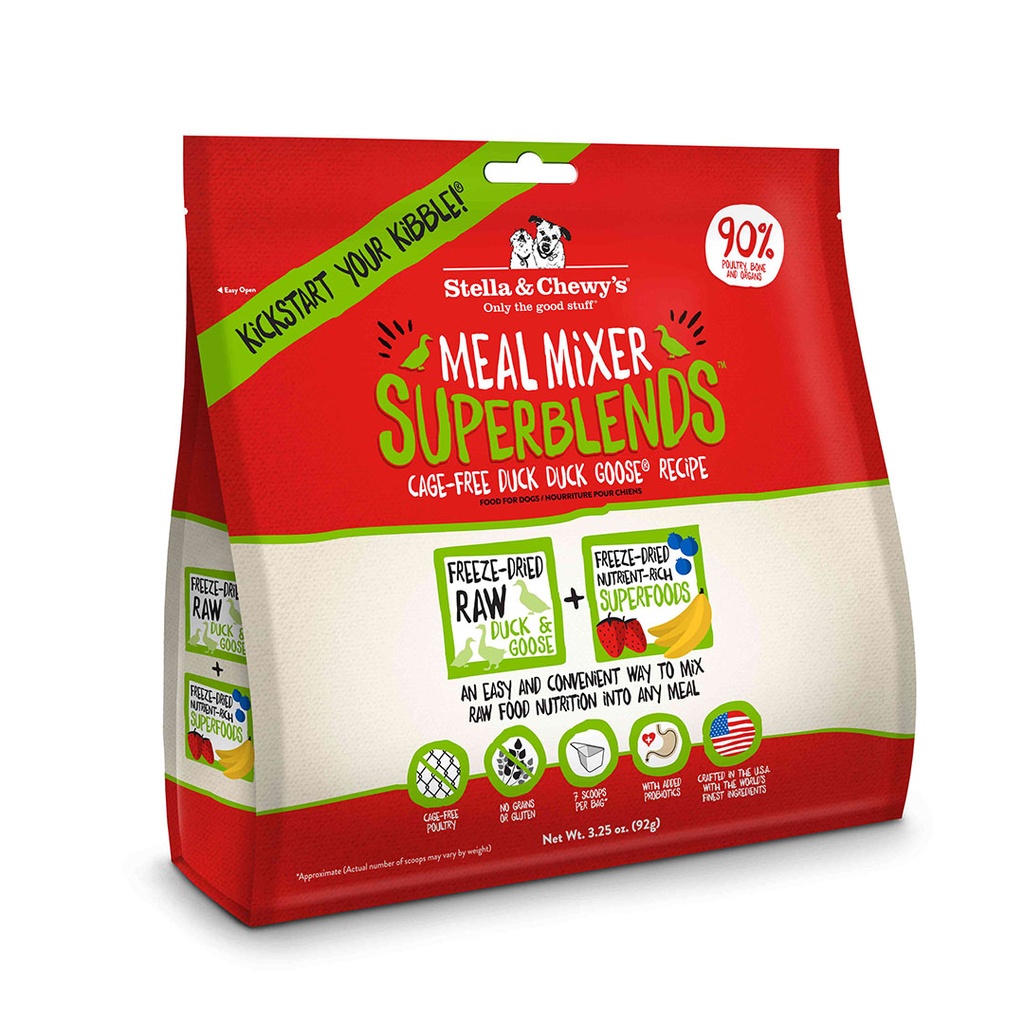 Stella & Chewy's SUPERBLENDS MEAL MIXERS CAGE-FREE DUCK DUCK GOOSE 3.25oz
