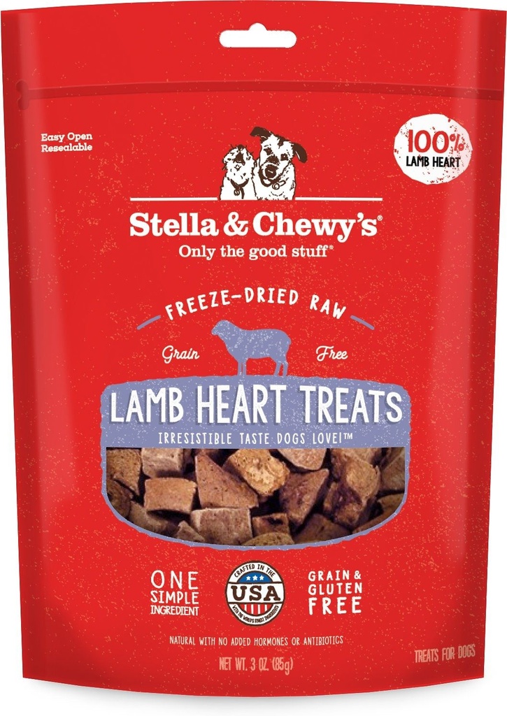 Stella & Chewy's 凍乾生內臟小食 羊心 3oz 