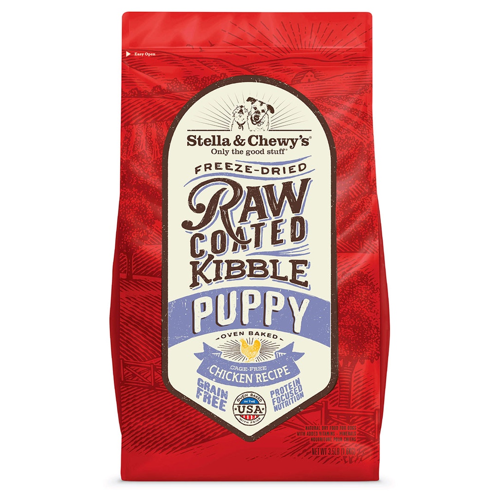 Stella & Chewy's Raw Coated Baked Kibble Cage-Free Chicken Recipe (For Puppy) 3.5lbs