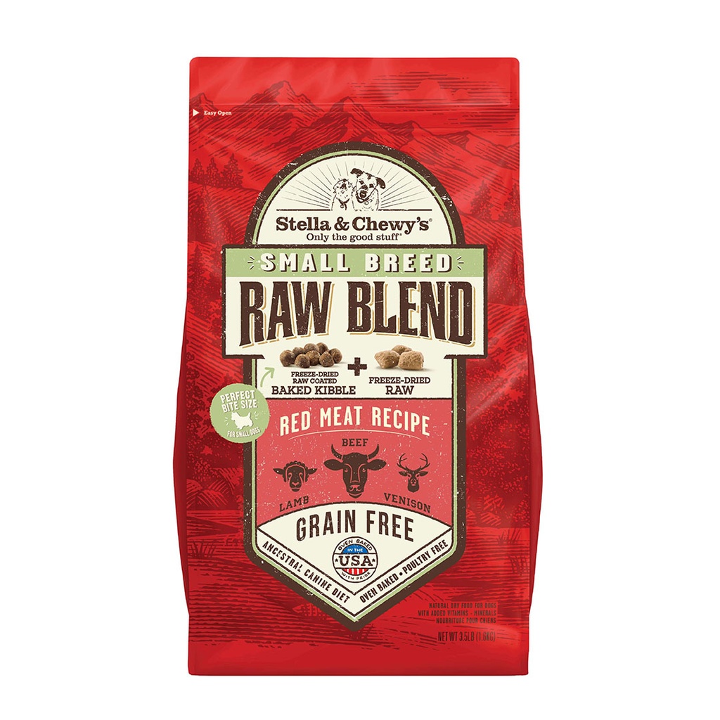 Stella & Chewy's Raw Blend Baked Kibble(Small Breed Red Meat) 3.5lbs
