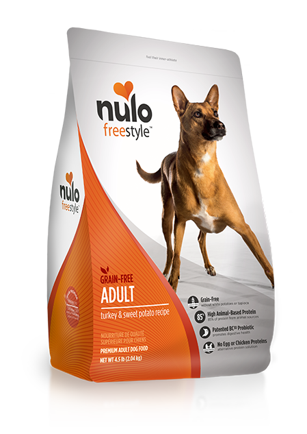 Nulo FreeStyle High-Protein Kibble Turkey & Sweet Potato Recipe Adult Dry Dog Food 4.5lbs