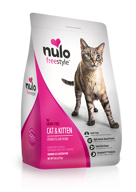 Nulo FreeStyle High-protein Chicken & Cod for Kitten & Adult Dry Cat Food 5lbs
