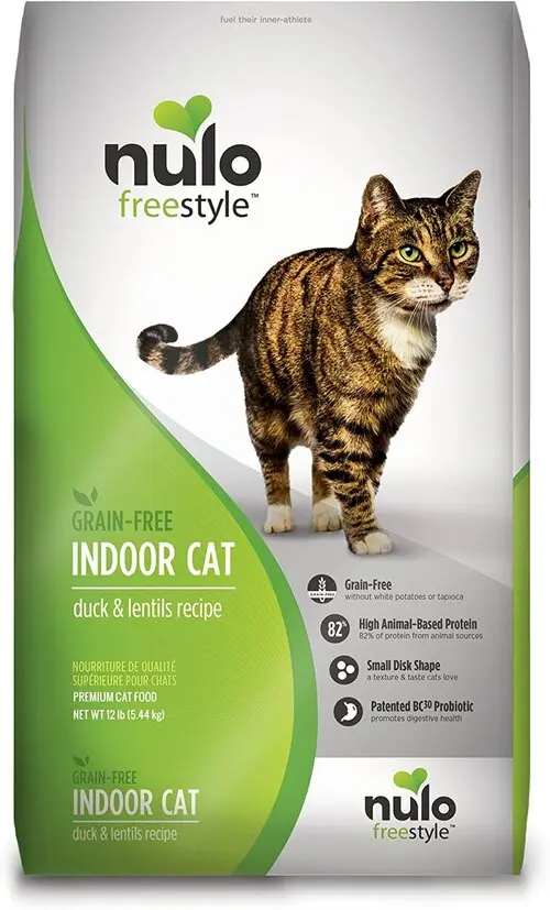 Nulo FreeStyle High-Protein Duck & Lentils for Indoor Adult Dry Cat Food 12lbs