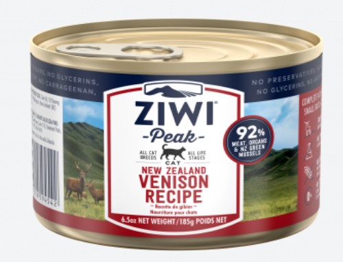 ZIWI Peak Wet Venison Recipe Cat Food 185g x12 Can