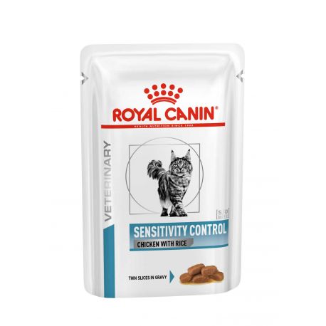Royal Canin Prescription Diet SENSITIVITY CONTROL Chicken with Rice Pouch (in Gravy) Cat Food 85g*12