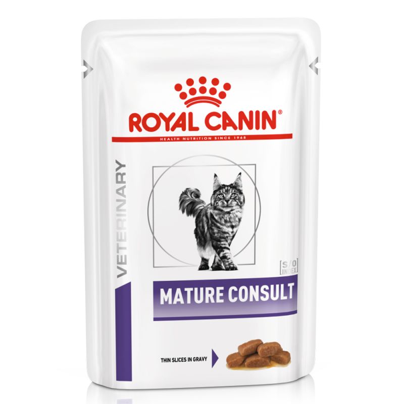Royal Canin VHN Cat MATURE CONSULT Pouch (in Gravy) Cat Wet Food 85g*12