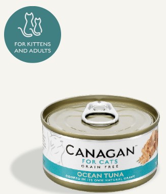 CANAGAN 原之選 無穀物 吞拿魚味 貓主食罐 75g
