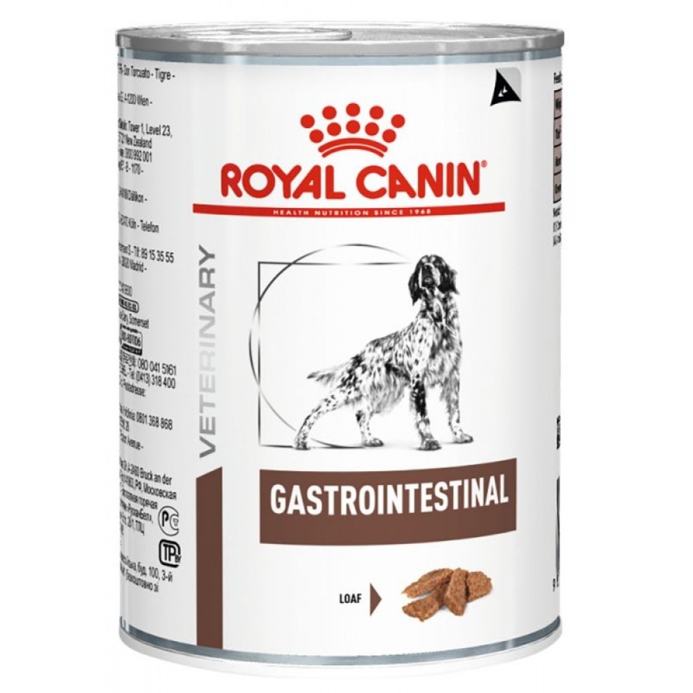 Royal Canin Prescription Diet GASTROINTESTINAL (In Loaf) Canned Dog Food 400g x 12
