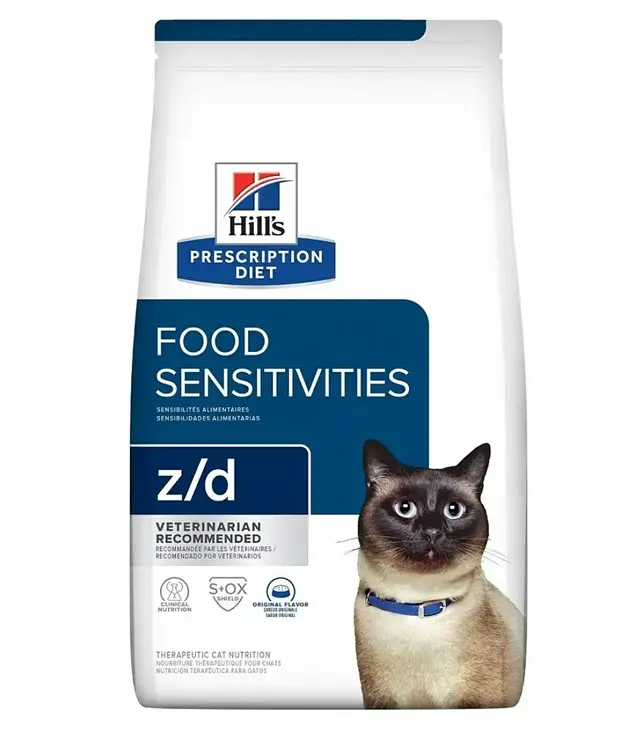 Hill's Prescription Diet z/d Skin/Food Sensitivities Dry Cat Food 4lbs