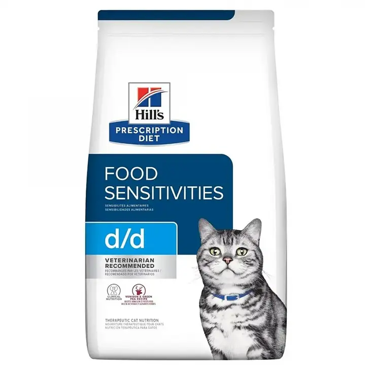 Hill's Prescription Diet d/d Skin/Food Sensitivities (Venison & Green Pea) Dry Cat Food 3.5lbs ( delisted 5 Mar 26)