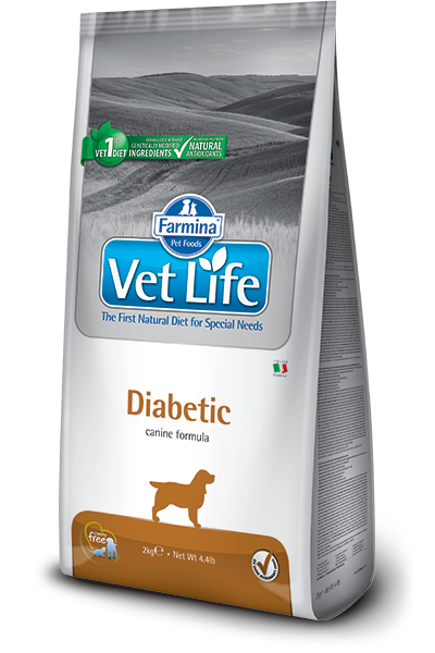 Vet Life Prescription Diet Diabetic Dry Dog Food 2kg