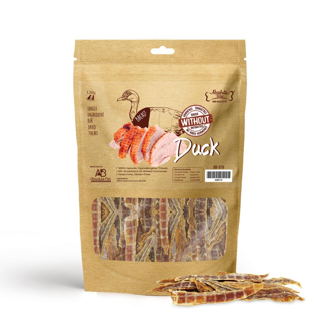 Absolute Bites Air Dried Duck Breast 110g (Made in USA)