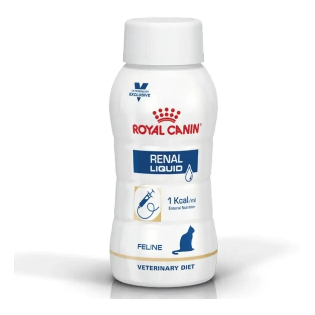 Royal Canin Renal Liquid Prescription Nutritional Liquid Cat Food 200ml x 3 bottles