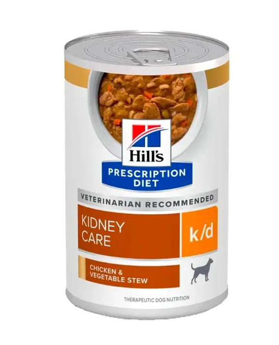 Hill's 希爾思 k/d 腎臟(燉雞肉蔬菜) 處方狗罐頭 狗糧 12.5oz*12罐