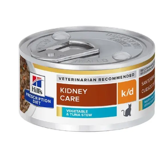 Hill's Prescription Diet k/d Kidney Care (Tuna & Vegetable Stew)  Canned Cat Food 2.9oz*24