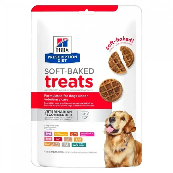 Hill's Prescription Diet Dog Soft Baked Treats (c/d, h/d, k/d) 12oz