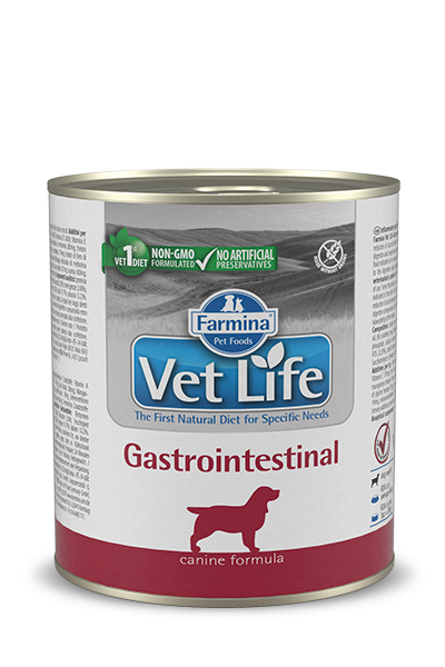 Vet Life GASTROINTESTINAL 犬用腸胃道配方濕糧 300g x 6罐