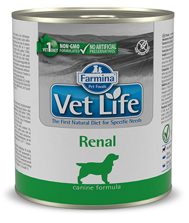 Vet Life Prescription Diet RENAL Canned Dog Food 300g x 6