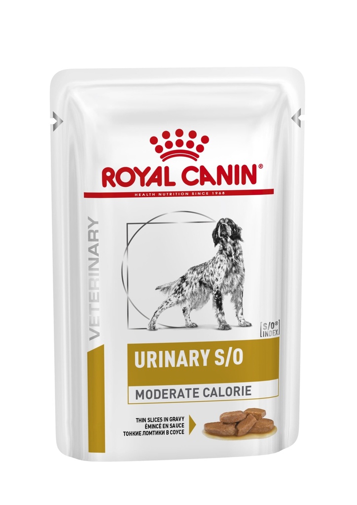 Royal Canin Urinary S/O (Moderate Calorie) Pouch 泌尿道 (低卡)(精煮肉汁系列) 處方濕糧 狗糧 100g*12包裝