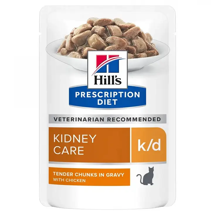 Hill's Prescription Diet k/d Kidney Care Chicken Pouch Cat Food 85g*12