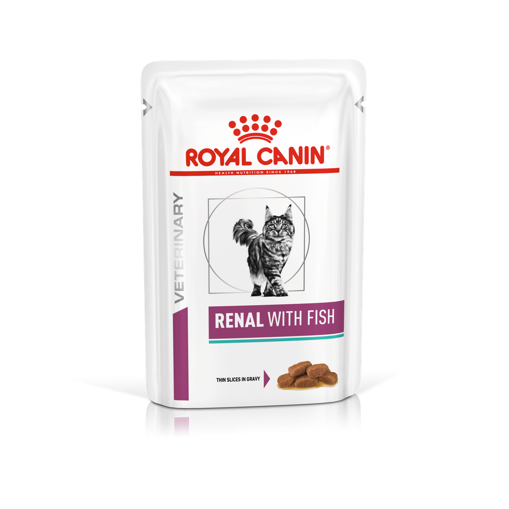 Royal Canin Prescription Diet RENAL FISH Pouch (in Gravy) Cat Food 85g*12