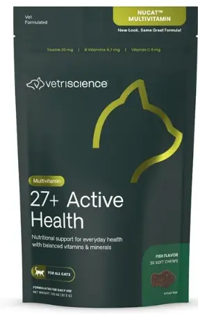 VetriScience Multivitamin Feline貓隻多種維生素咀嚼肉粒30粒