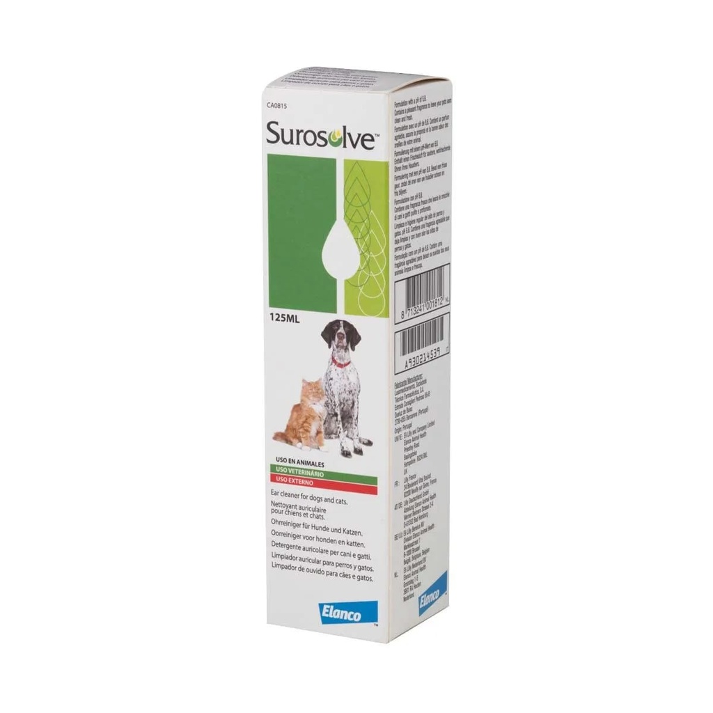 Surosolve Ear Cleanser for Dogs and Cats 125ml