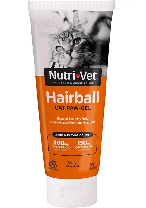 Nutrivet Hairball Cat Paw Gel (Salmon Flavor) 3oz