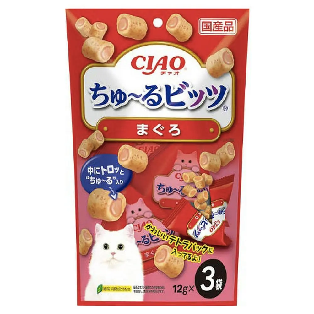 Ciao 流心粒粒 吞拿魚+帶子味 12x3