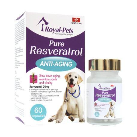 Royal-Pets 純正白藜蘆醇 (狗)- 60 粒