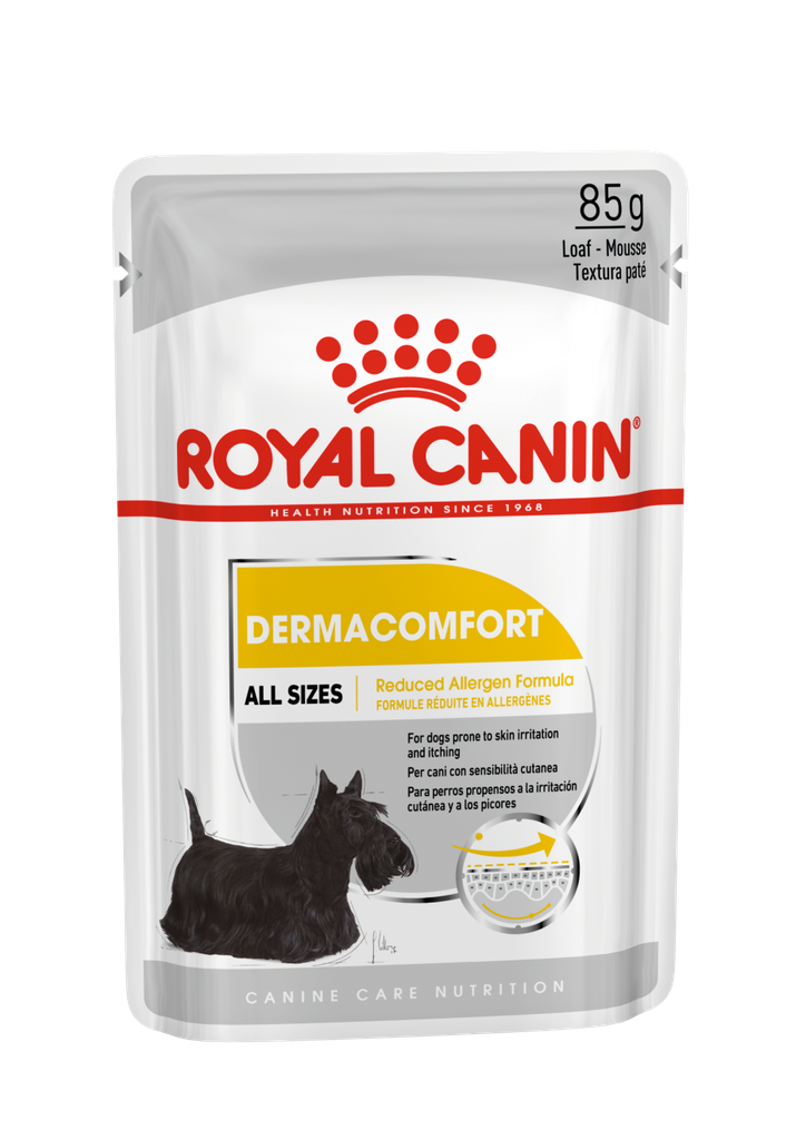 Royal Canin Dog Dermacomfort (Loaf)皮膚敏感專用(肉塊包)85g*12包