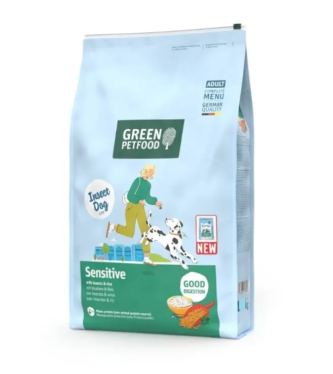 Green Pet Food-Insect Dog Sensitive with Insects Dry Dog Food 900g