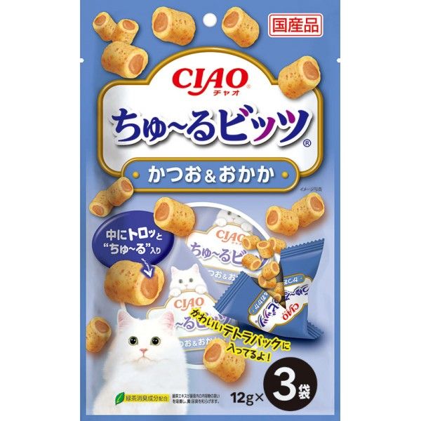 CIAO Churu Bits Bonito Flakes 