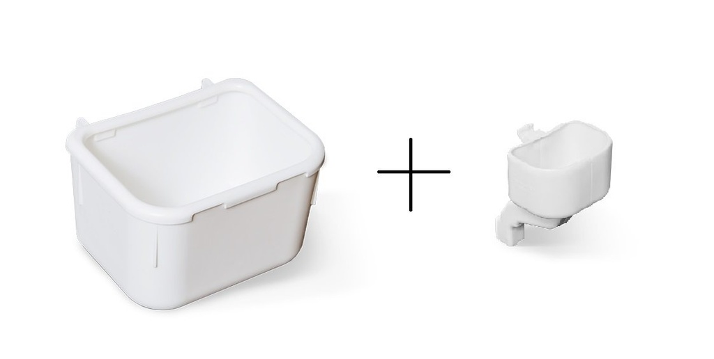 PP-BB Pet Kennel WATER BOWL & FUNNEL Set 寵物飛機籠 - M SIZE 水兜  (約L14.30 x W11.00 x H10.20cm) +漏斗套裝