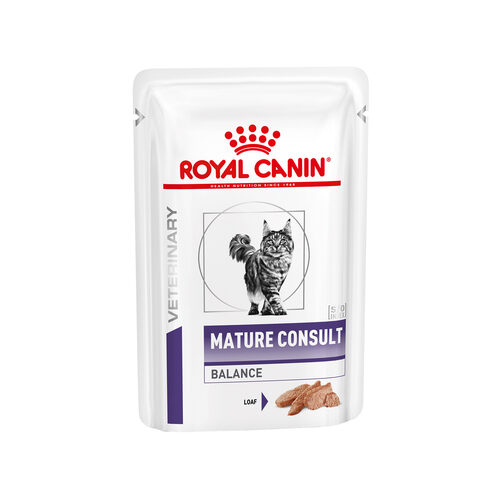 Royal Canin VHN Cat MATURE CONSULT BALANCE Pouch (in Loaf) Cat Wet Food 85g*12