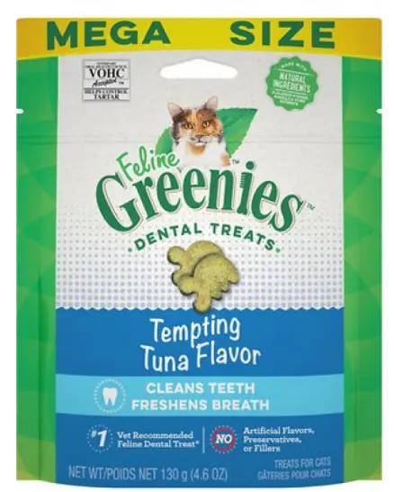 Greenies Cat Dental Treats (Tempting Tuna Flavor) 130g