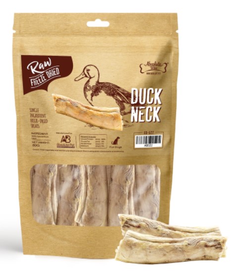 Absolute Bites Nature Duck Neck 80g (For Dogs)