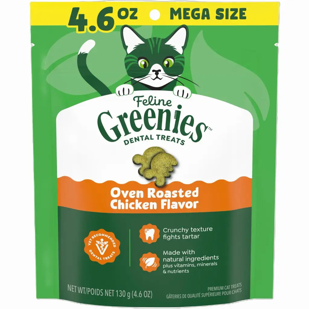 Greenies 貓貓潔齒餅 (雞肉味) 130g 