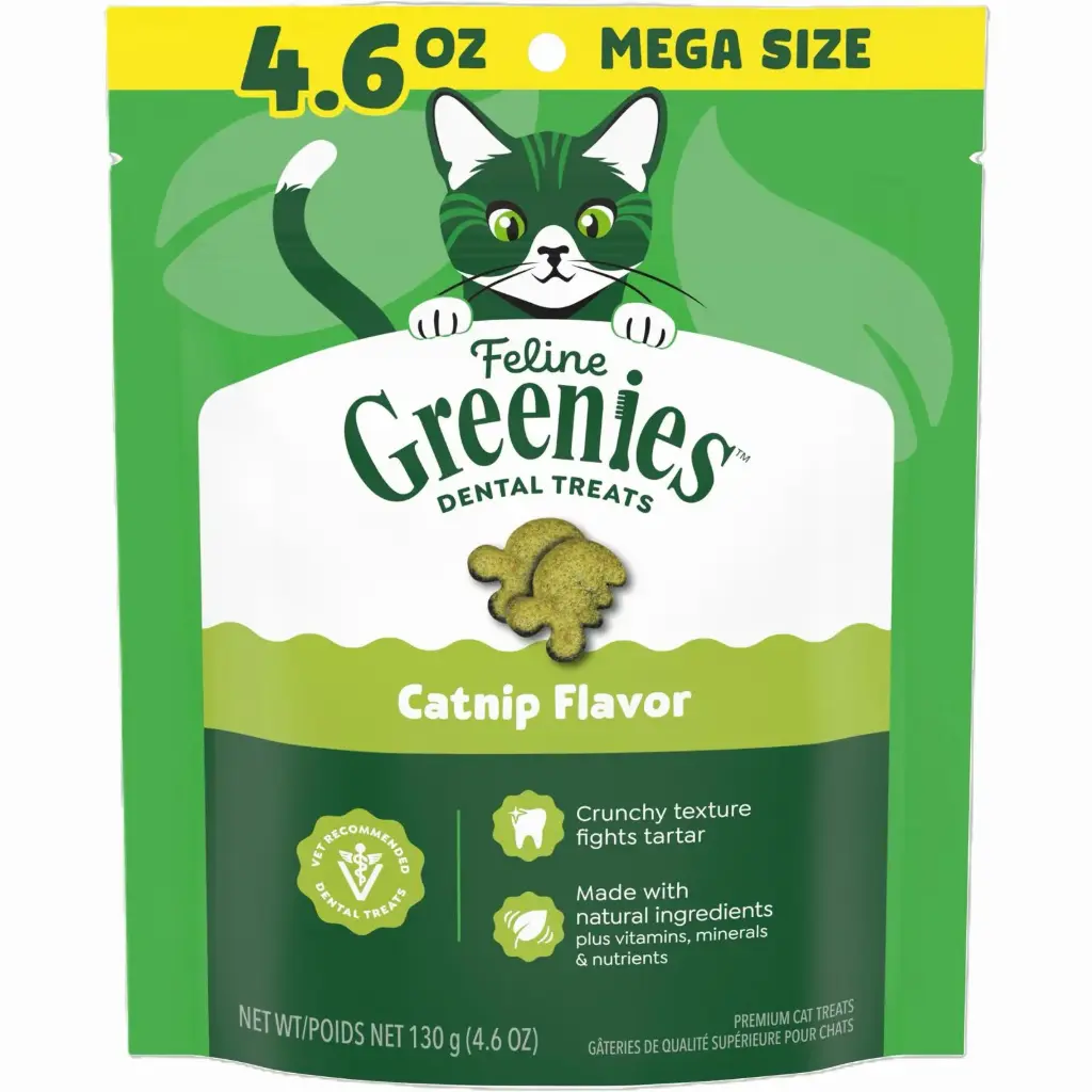 Greenies Cat Dental Treats (Catnip Flavor) 130g