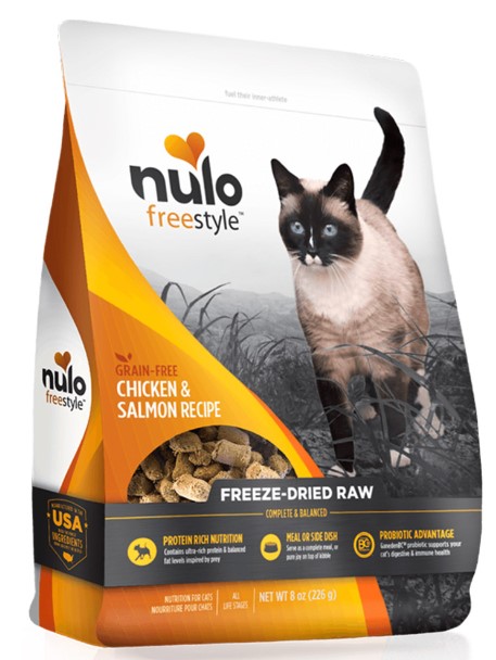 Nulo Grain-Free Cat Freeze-Dried Raw Chicken & Salmon 16 oz