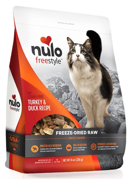 Nulo Freeze-Dried Cat Food | Turkey & Duck Recipe 16 oz