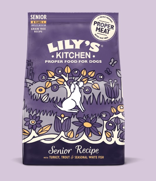 Lily's Kitchen Dog Turkey, Trout & Seasonal White Fish Dry Food for Senior Dog  火雞鱒魚 無穀物老犬餐 乾狗糧  2.5kg