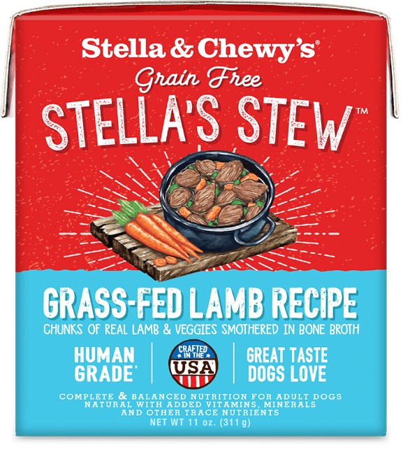 Stella & Chewy's Grain-Free Stew Grass-Fed Lamb Recipe for Dogs 11oz
