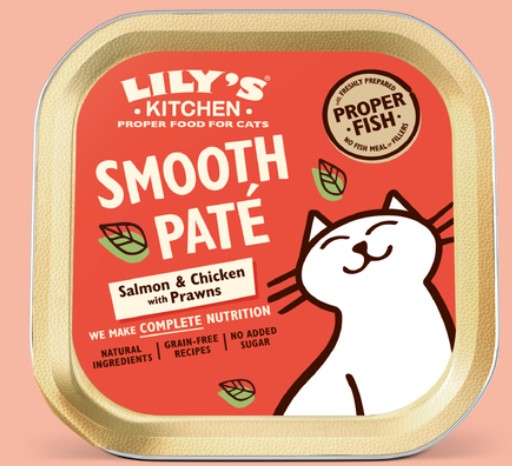 Lilys Kitchen Salmon & Chicken Paté Wet Cat Food - 85g