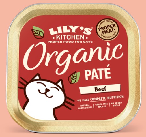 Lily's Kitchen - 無穀物 有機牛肉常餐 貓用主食罐 85g