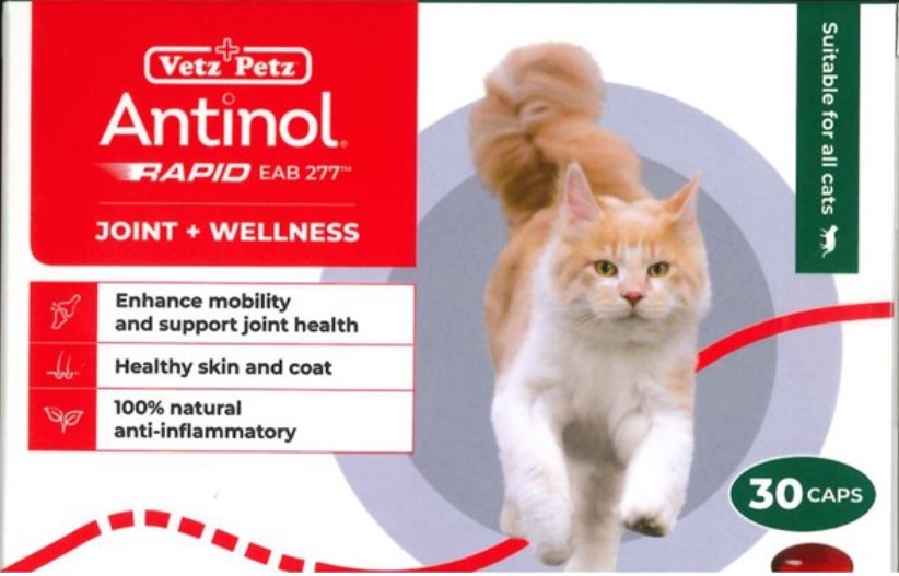 Vetz Petz Antinol Rapid 貓用青口油精華 (關節補充) 膠囊 30粒