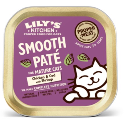 Lily's Kitchen - Lily's Kitchen Chicken & Cod Paté for Mature Cats 85g
