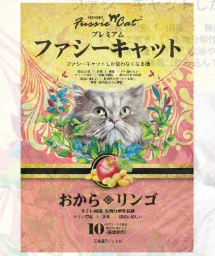 Fussie Cat - Fussie Cat Apple flavored tofu cat litter 7L