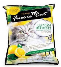 Fussie Cat Litter Lemon Refresh 10L